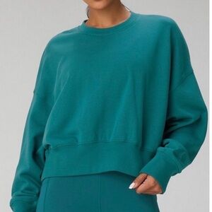 Teal Oversized Sweatshirt